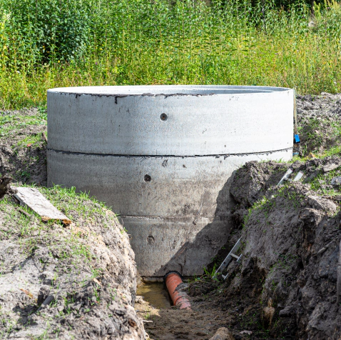 concrete septic installed